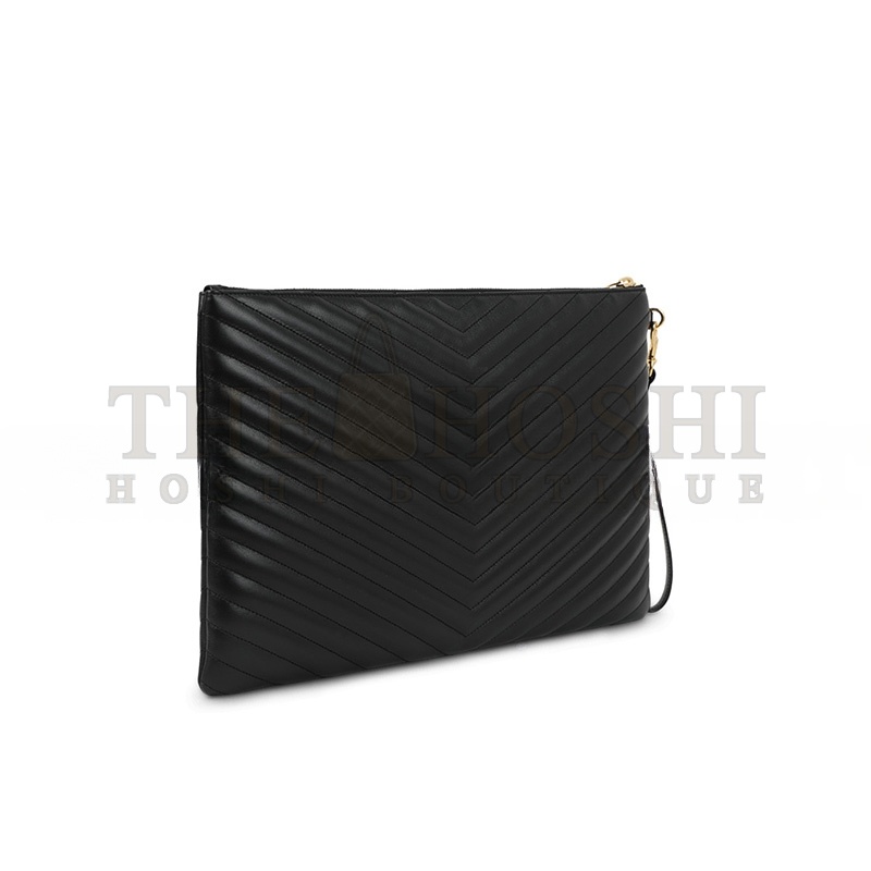 Y51 BLACK QUILTED CLUTCH 603601718 (36*24*2cm) Master Quality
